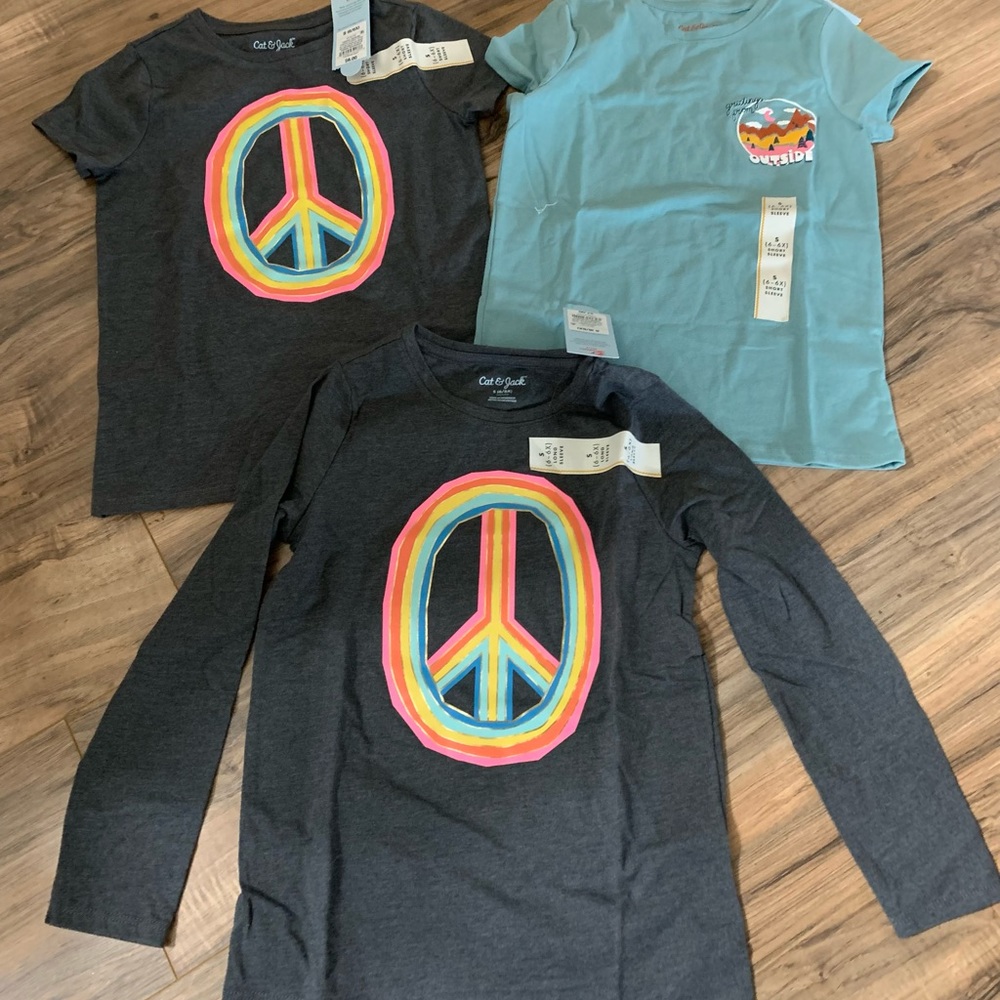Girl’s Cat and Jack Shirt Bundle